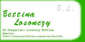 bettina losonczy business card